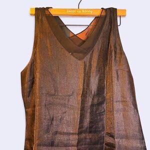 Coldwater Creek Shimmering Black Tank Top